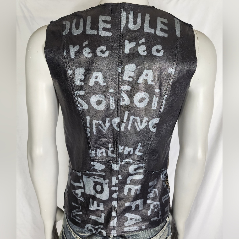 Custo Mens Cotton Leather Tank Size 2